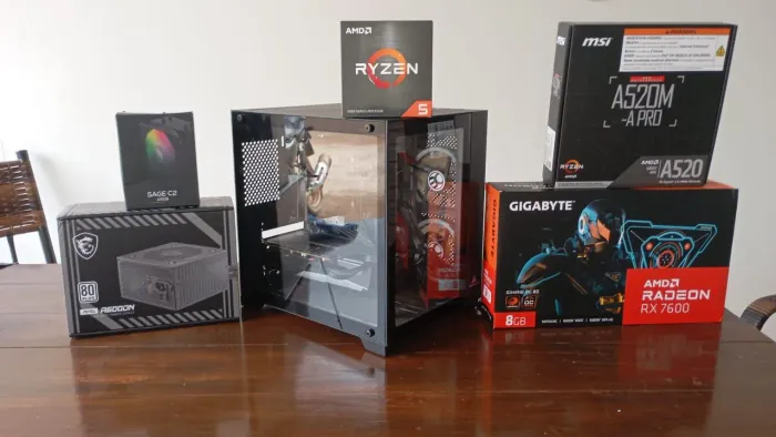 Pc Gamer completo RX 7600 + 16gb ram 3200hz ddr4 + Ryzen 5 5500