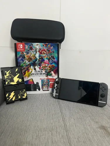 ? NINTENDO SWITCH OLED + SUPER SMASH BROS. ULTIMATE ? COMPLETO