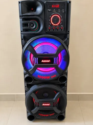 CAIXA DE SOM AMVOX 1000W RMS