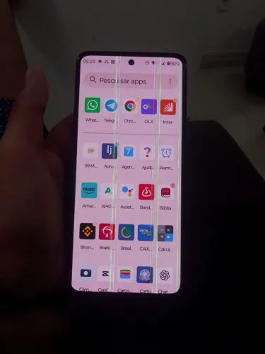 Moto g72 (linha na tela após atualização) funciona normal