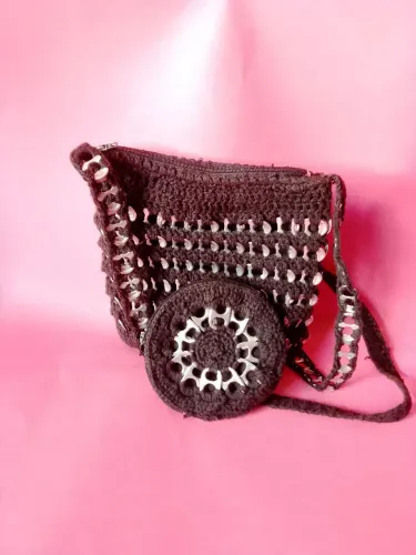 Kit bolsa de crochê 