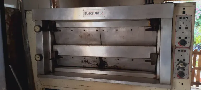 Forno de lastro industrial 2 câmaras elétrico
