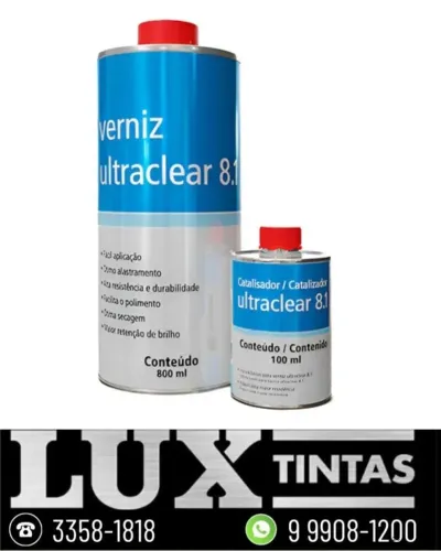 Verniz automotivo Ultraclear 8.1 Max Rubber