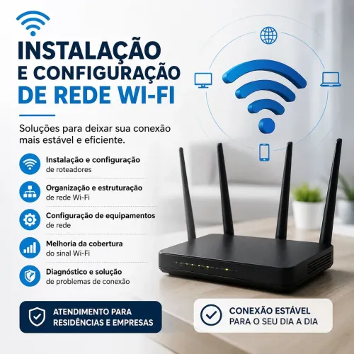 Instalação e Configuração de Rede Wi-Fi