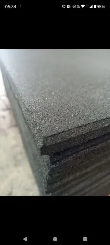 PISO DE BORRACHA RECICLADA - 1,00x1,00 M - 15mm