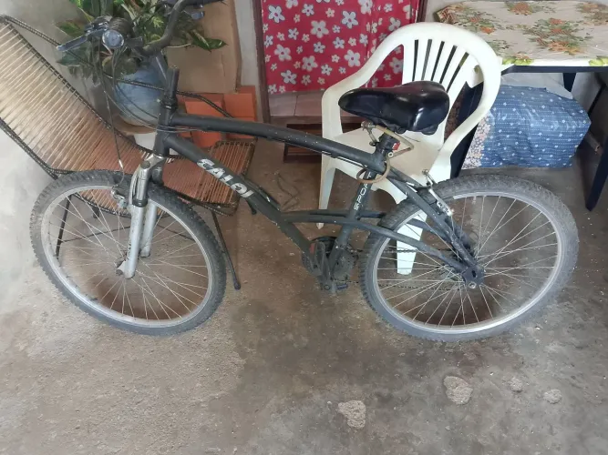 Bicicleta 26 caloi 400 comfort masc preto fosco toda em alumínio