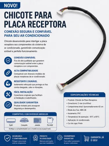 Chicote para Placa Receptora