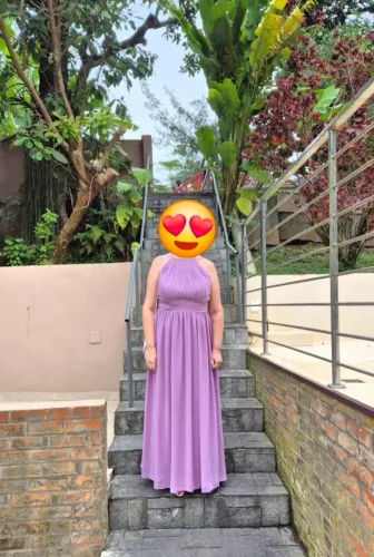 Vestido de Festa Lilás - Tam. M