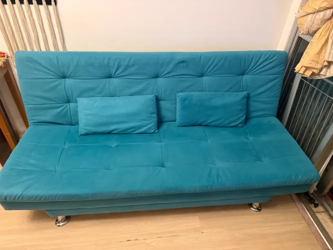 Sofá cama mobbly suede verde 