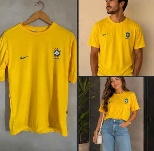 Camiseta Brasil Unissex - Disponível P e M