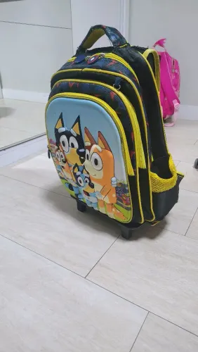 VENDO - Mochila Escolar de Rodinhas Bluey