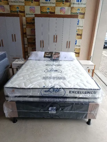 CAMA CASAL - SUPER CONFORTÁVEL - MOLAS ENSACADAS - MALHA FRIA - ANTI ÁCARO E ANTI MOFO 