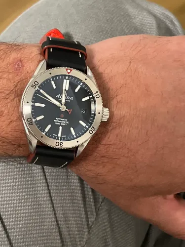 Relógio suiço Alpina Masculino Automatic 40mm Alpiner 4 Black Dia