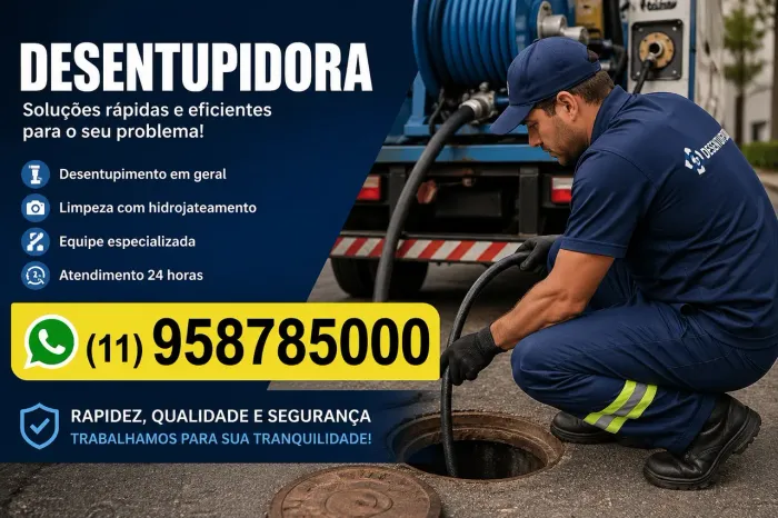 Desentupidora com melhores preço da região
