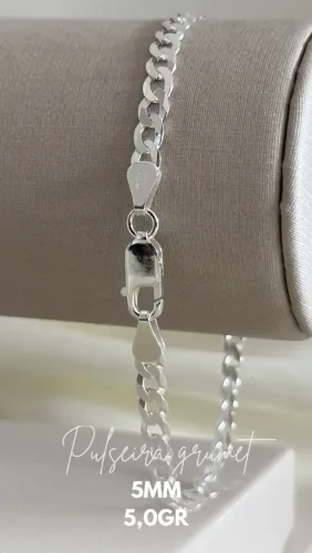 PULSEIRA 5MM 5,0g ESCAMA DE PEIXE (PRATA925).
