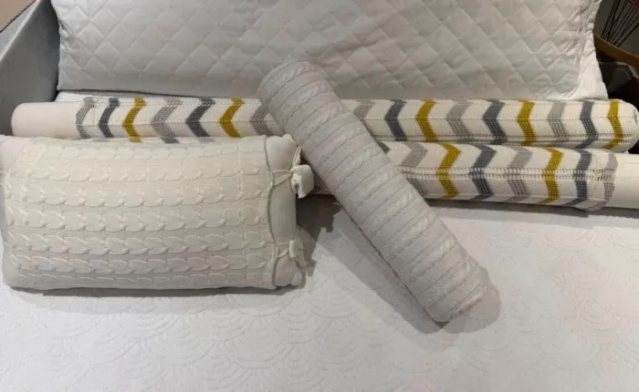 Kit protetor de berço em tricô 