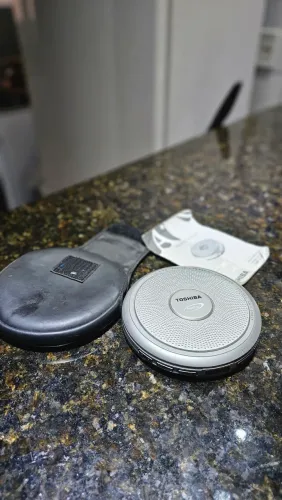 Discman Toshiba com Capa e Manual