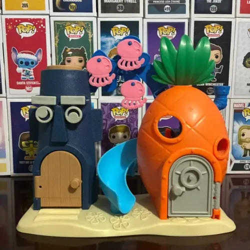 Playset Imaginext da Fenda do Biquini da Fisher Price (Bob Esponja)
