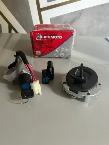 Kit Chave De Ignição Tampa Honda Titan Ex 2017 Até 2018 / Fan 160 Esd 2017 Até 2018