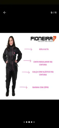 Capa de chuva motoqueira 