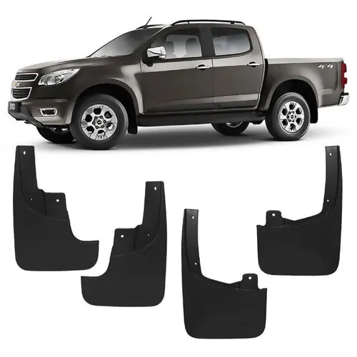 AparaBarro Lameira S-10 / Hilux / Triton / Toro / Ranger - Kit 4 peças