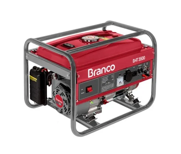 Gerador a Gasolina 3.5 KVA Branco B4T3500 110/220V