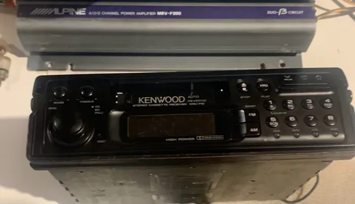 Toca Fitas Kenwood Década de 90 Sem Gaveta 