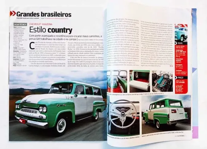 Revista Quatro Rodas - Chevrolet Brasil 3100 ou perua Amazona
