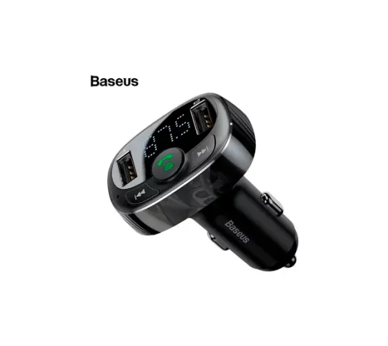 Transmissor Fm Baseus Bluetooth Universal 2 Usb Entrada 12v