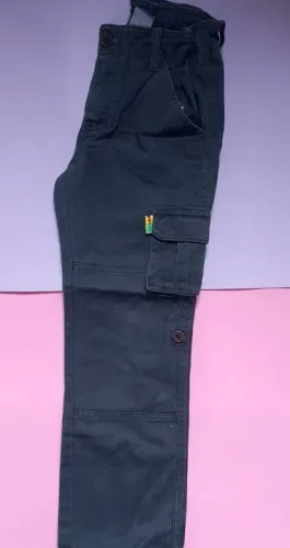 Calça Cargo Infantil - Azul Marinho PUC