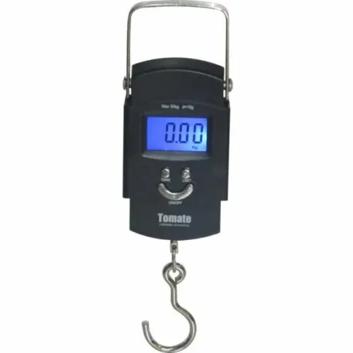 Balança De Mão Digital Alta Precisão P/Pesca e Bagagem 0.1g Até 50KG Tomate STC-02