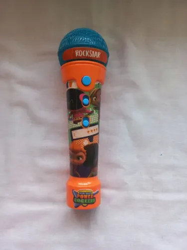 Microfone Infantil Mini Beat Power Rockers Com Luzes
