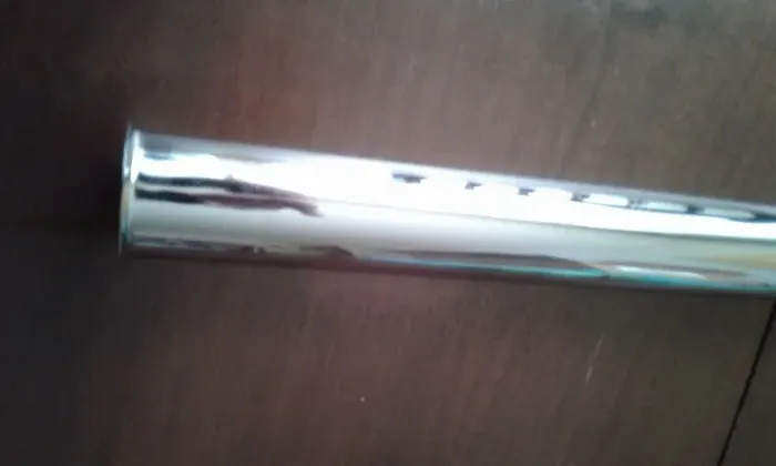 Tubo de ligação inox com acabamento 2 polegadas 30cm não ajustável