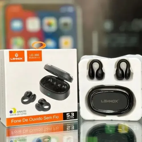 Fone de Ouvido Bluetooth Lehmox LE-366 Por Indução Óssea