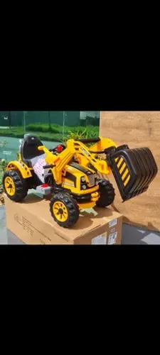 TRATOR ELÉTRICO INFANTIL 12V COM CONTROLE REMOTO ESCAVADEIRA BELFIX 