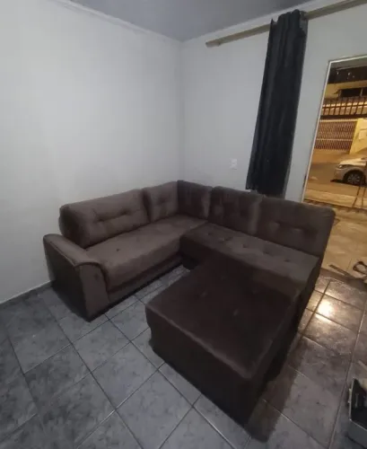 sofá de canto Londrina[marrom]