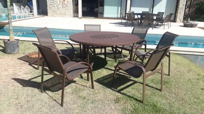 Jogo de Mesa com  Cadeiras para Área Externa