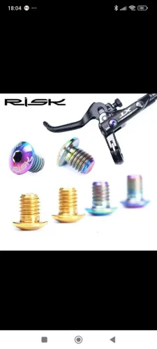 Parafuso titânio tampa manetes shimano top zero