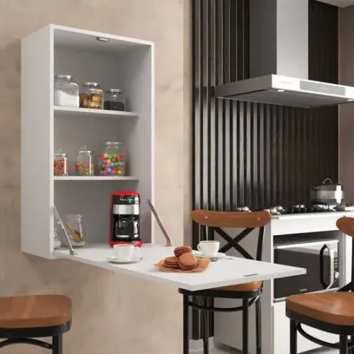 Armário de Parede com Mesa Dobrável