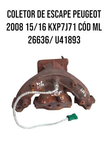 Coletor De Escape Peugeot 2008 15/16 Cód Ml 26636/ U41893
