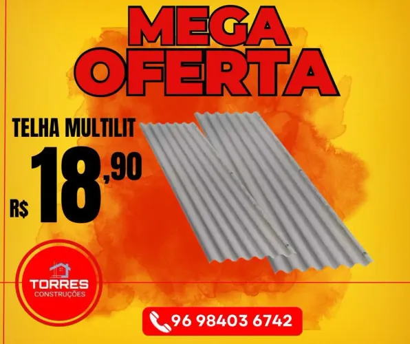 TELHA FIBROCIMENTO MULTILIT 