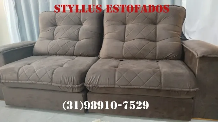 Sofá retrátil FOFÃO - Estiloso e Confortável