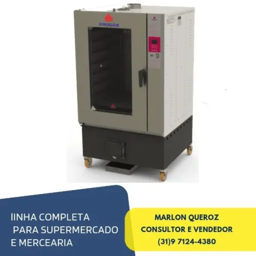 Forno Turbo 10 Esteiras a Lenha Progas
