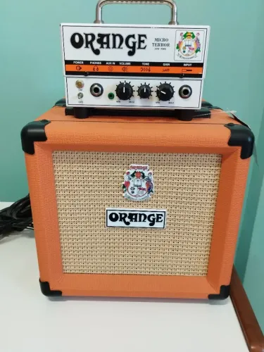 Amplificador Orange Micro Terror + Caixa Orange de 8