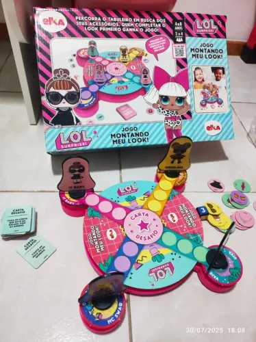 Jogo de tabuleiro LOL- Montando meu look 