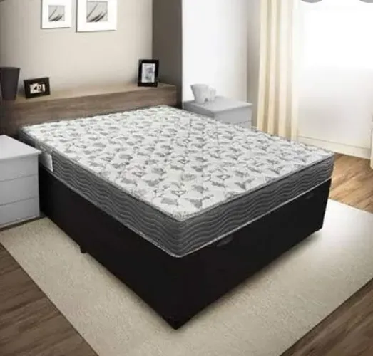 Cama Box Casal com Colchão Ortopédico