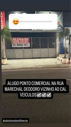 ALUGO SALÃO VIZINHO A CARAJAS ARAPIRACA