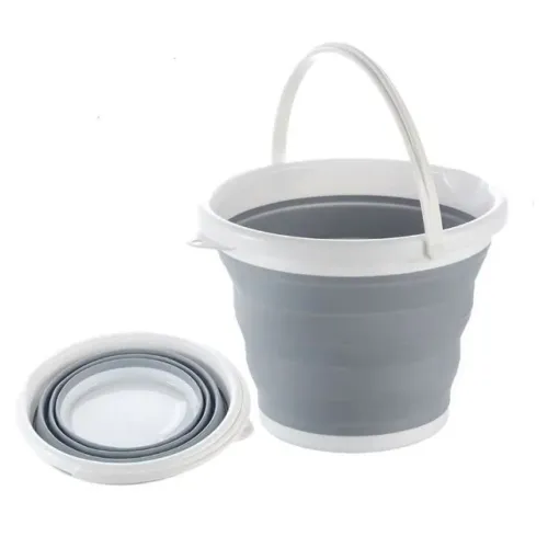 Balde Retratil Dobravel Silicone Portatil 10 Litros