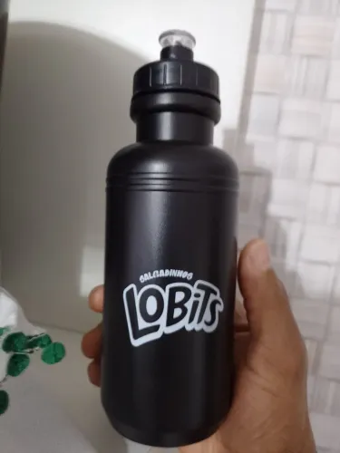 Garrafa de água Squeze Lobits 300ml preta 