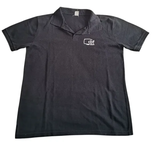 Camisa Polo CBF VAR G Preta